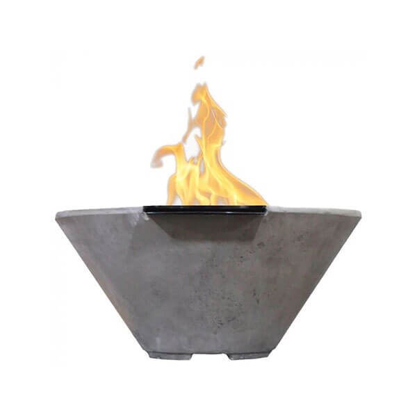 Verona Concrete Gas Fire Bowl